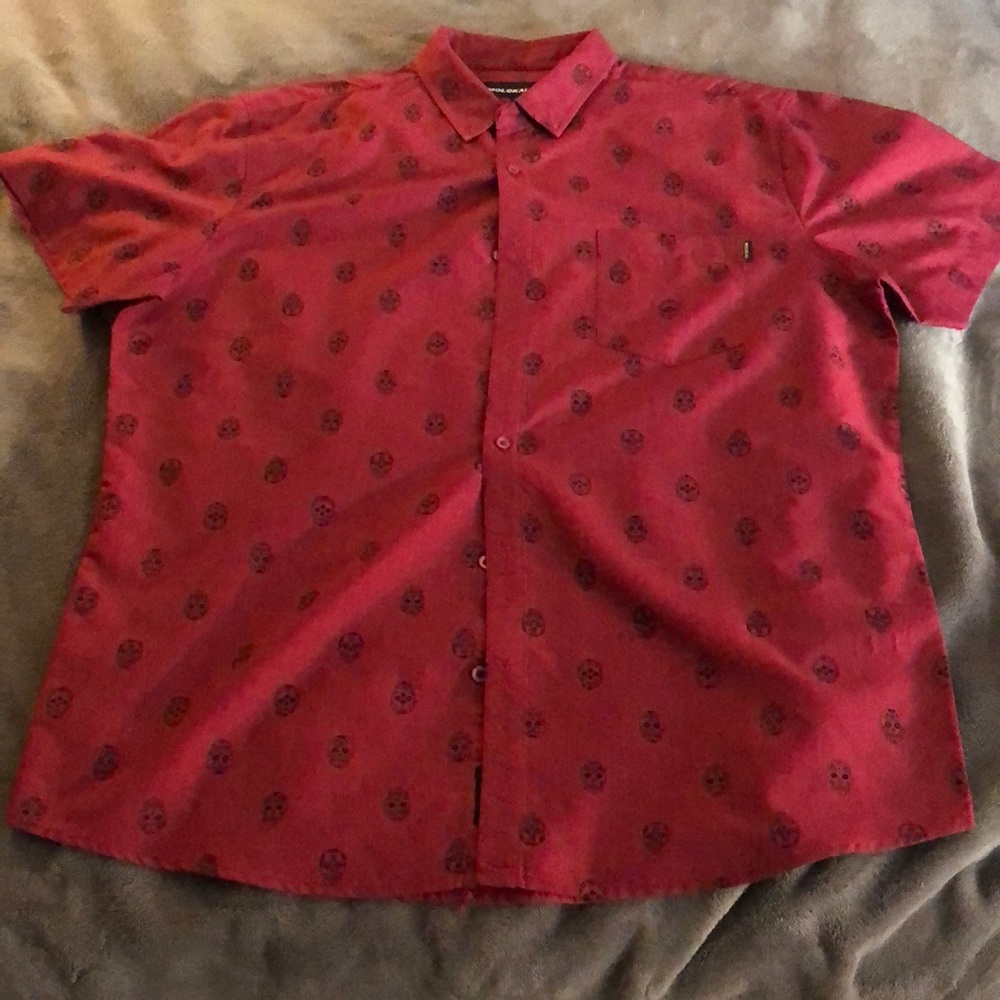 Molokai Surf Co sugar skull party shirt. Size XL